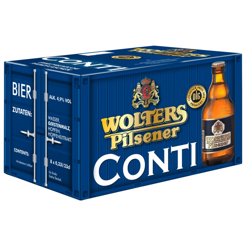 Wolters Pilsener Conti 8x0,33l